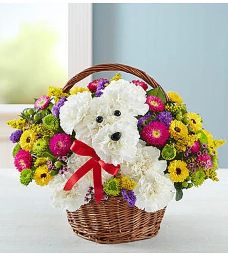 A-DOG-able Flower Basket