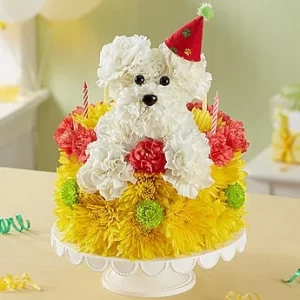 Birthday Wishes Pup Cake