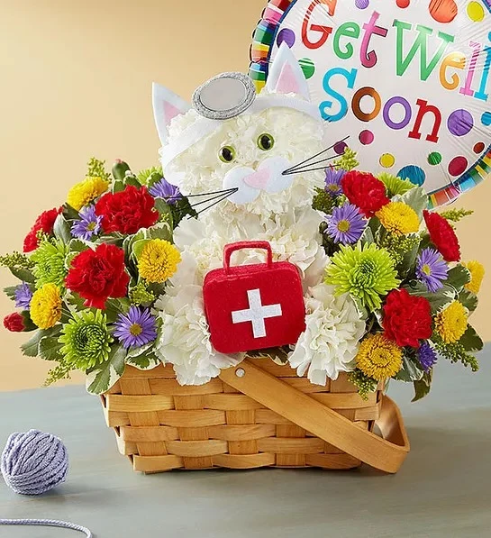 Cure-All Kitty Flower Basket - Image 2