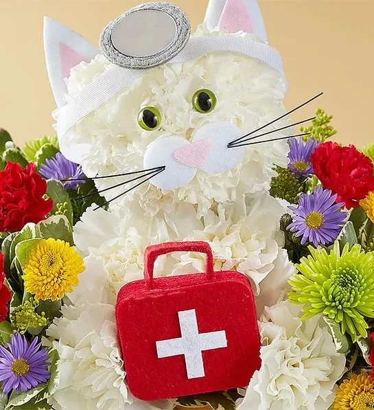 Cure-All Kitty Flower Basket